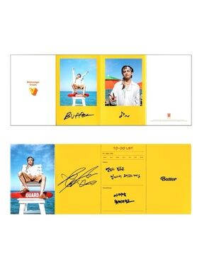 BTS BUTTER V MESSAGE CARD - BRAND NEW